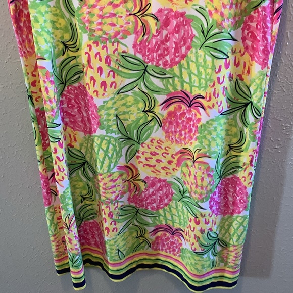 Pappagallo Pineapple Dress Beach Cruise Vacation Women’s Sz Large - Picture 3 of 8